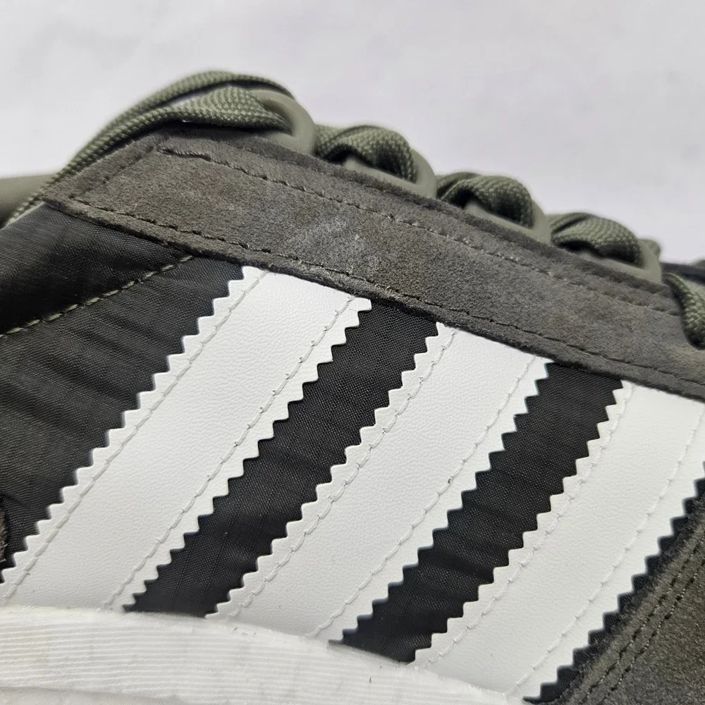 Adidas Retropy‎ E5 Casual Sneakers H03854 Olive White Gray Boost Mens Size 9.5
